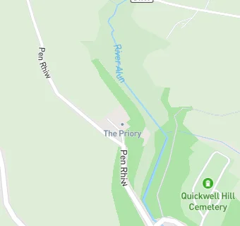 map for Penrhiw Priory