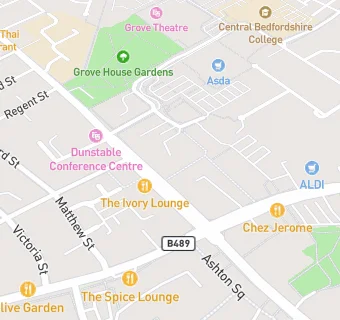 map for Benjamins Cafe Dunstable