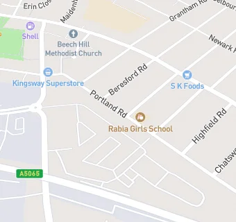 map for Rabia Girls' and Boys' School