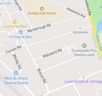 map for Malzeard Road Medical Centre 