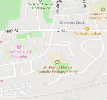 map for St Mary's Convent School