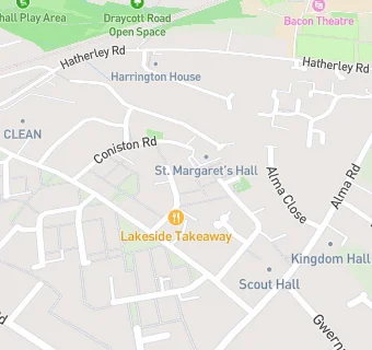 map for Lakeside Takeaway