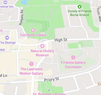 map for Colchester Food Co-op