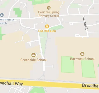 map for Shephall Green Infant and Nursery School