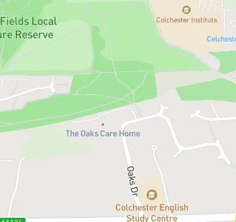 map for Oaks Care Home