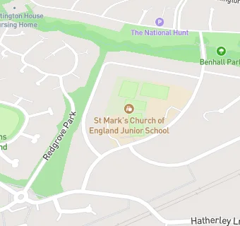 map for St Mark's Church of England Junior School