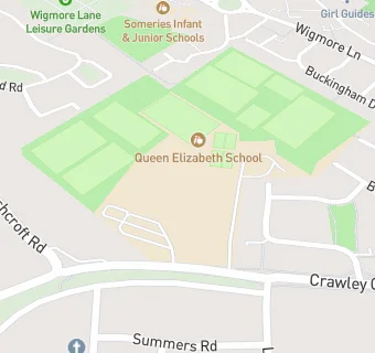 map for Queen Elizabeth School