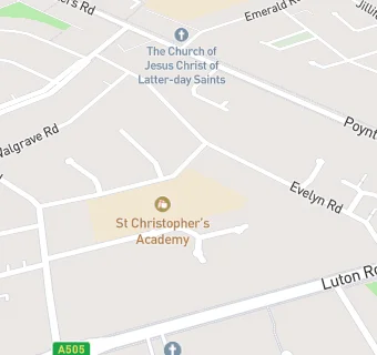 map for St Christophers Academy