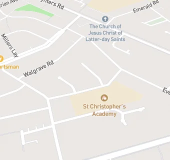 map for St Christophers Academy