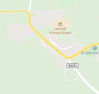 map for Lea Primary School