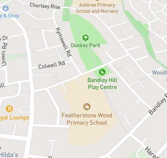 map for Featherstone Wood Primary School