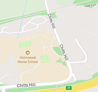 map for Holmwood House School