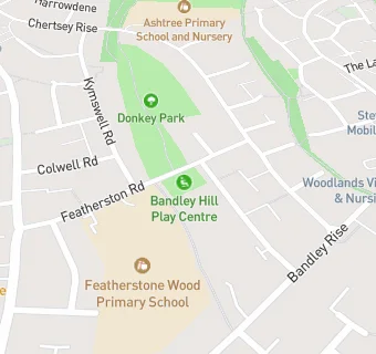 map for Bandley Hill Junior School