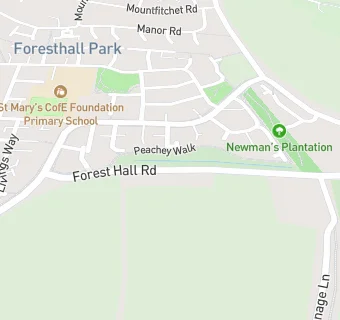 map for Forest Hall Academy