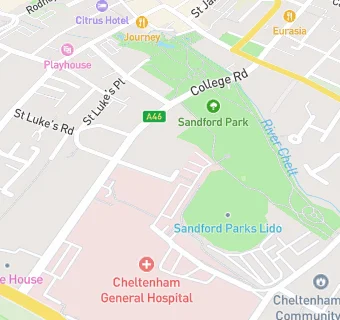 map for Number 8 Cheltenham