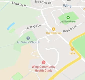 map for Ashbourne Day Nurseries at Wing