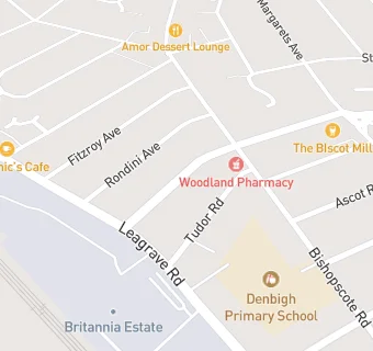 map for Woodland Avenue Practice