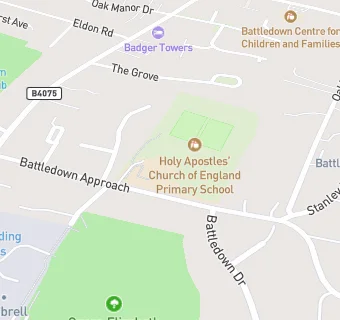 map for Holy Apostles' Church of England Primary School