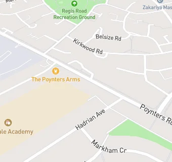 map for The Poynters Arms