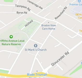 map for St. Mark Church Hall