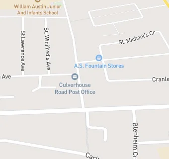 map for Culverhouse Road Post Office