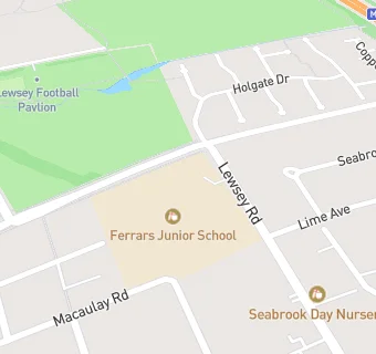 map for Ferrars Junior School