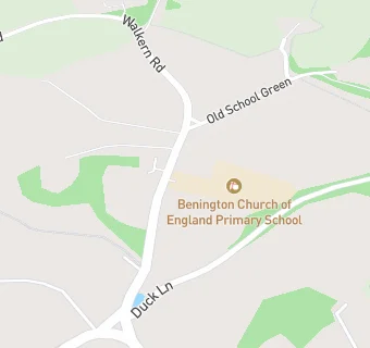 map for Benington Church of England Primary School