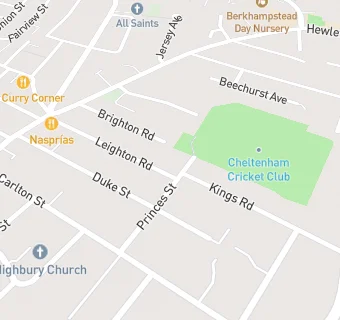 map for Cheltenham Cricket Club