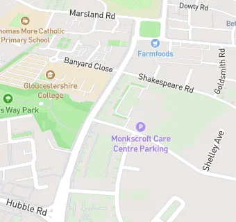 map for Monkscroft Community Primary School