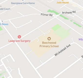 map for Beechwood Primary School