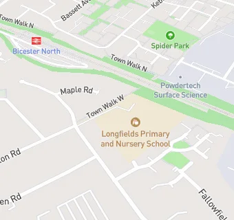 map for Longfields Primary and Nursery School