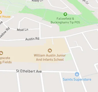 map for William Austin Junior School