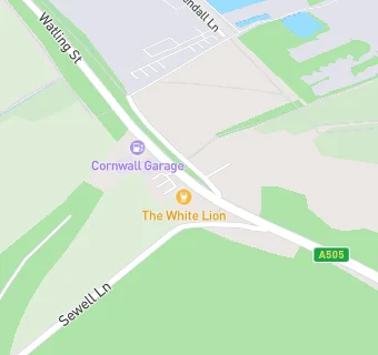 map for Chalk Hill Service Station