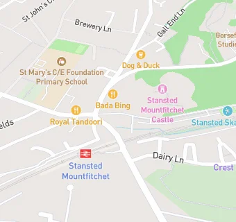 map for The Stansted Surgery