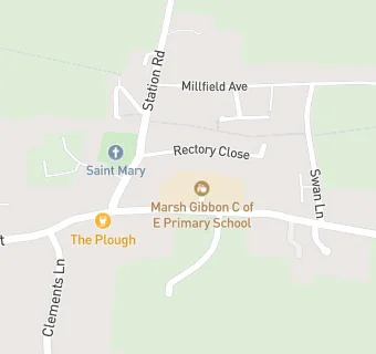 map for Marsh Gibbon CofE Primary School