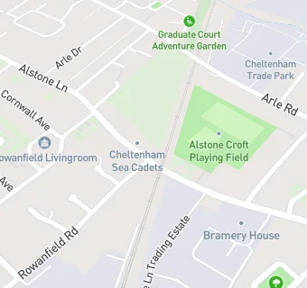 map for Cheltenham and Tewkesbury Alternative Provision School