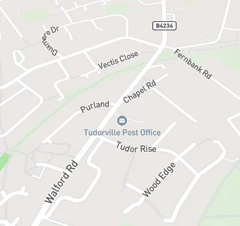 map for Tudorville Post Office and Stores