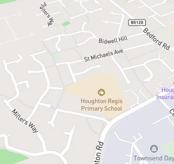 map for Houghton Regis Primary School