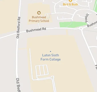 map for Luton Sixth Form College