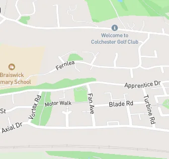 map for Braiswick Primary School