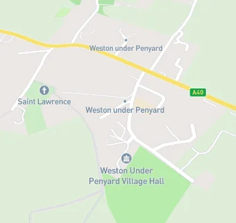 map for Weston Under Penyard Primary School