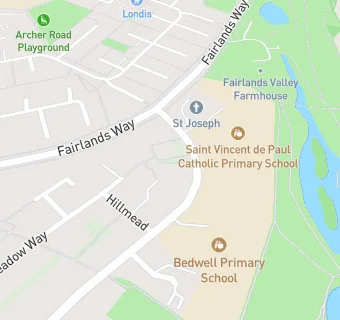 map for St Vincent De Paul Catholic Primary School