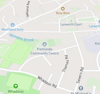 map for Parklands Community Centre