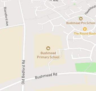 map for Bushmead Infant School