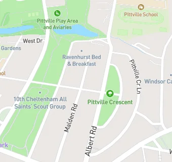 map for Central Cross Drive Cafe