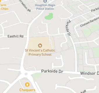 map for St Vincent's Catholic Primary School