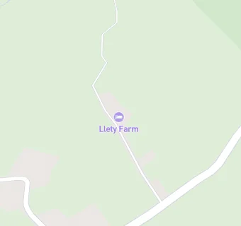 map for Llety Farm B & B