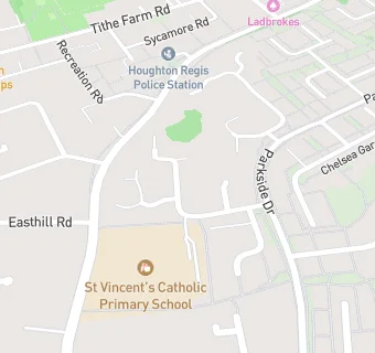 map for St Vincent's Catholic Primary School