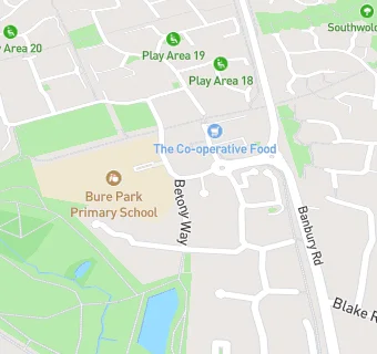 map for Bure Park Primary School