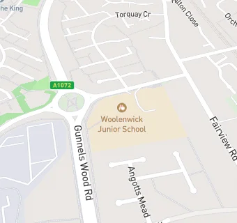 map for Woolenwick Junior School